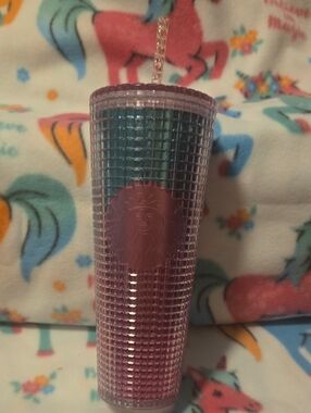 Starbucks Purple to Pink Studded Ombre Tumbler with Clear Straw